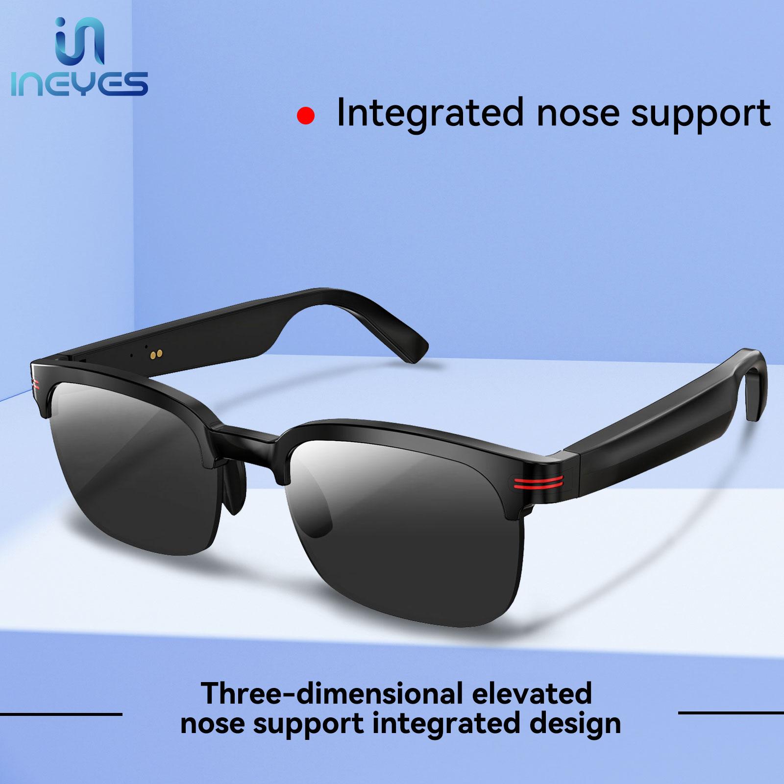 INEYES 2025 New Smart Glasses Polarized Sunglasses Bluetooth Speaker Wireless Glasses UV Protection Glasses with Music Control