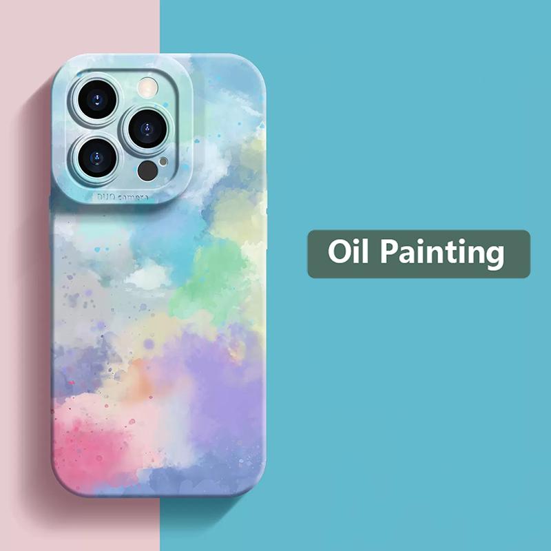For Redmi Note 14 Pro 4G Case For Xiaomi Redmi Note 12S 11 11S 10S 10 13 12 14 Pro Plus 5G 12C 13C 14C4G Oil Painting Soft Cover