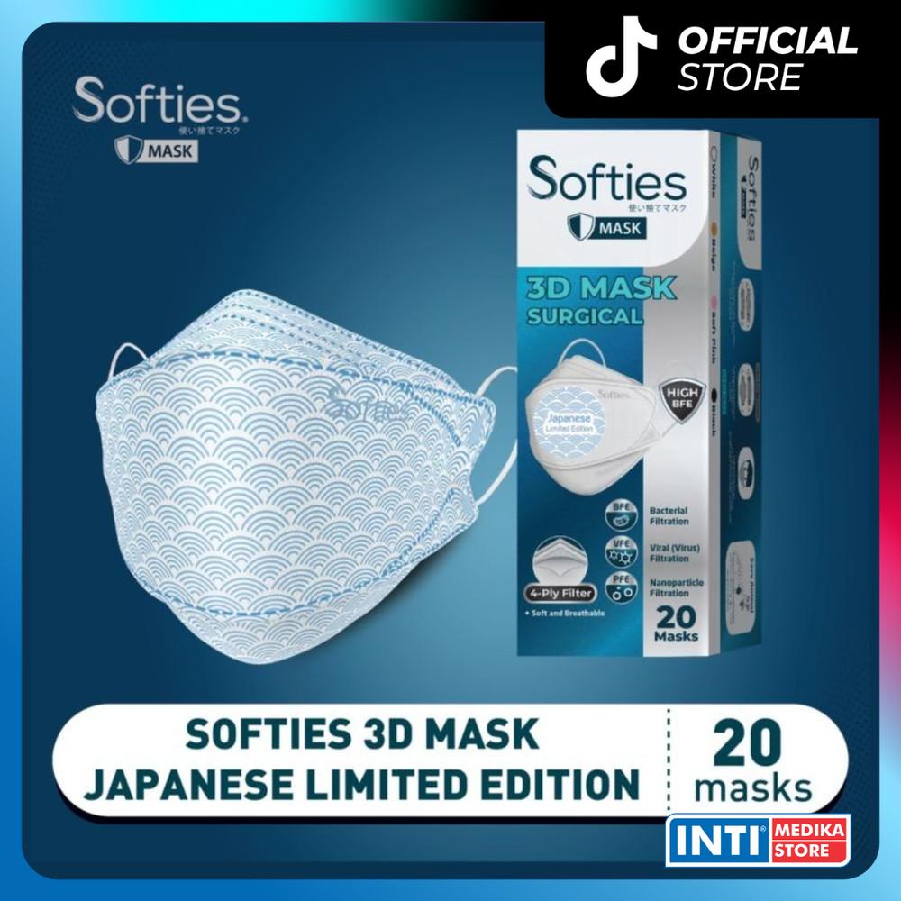 SOFTIES - Masker Earloop 3D KF94 Surgical Mask 4 Ply JAPANESE - JAPANESE BOX