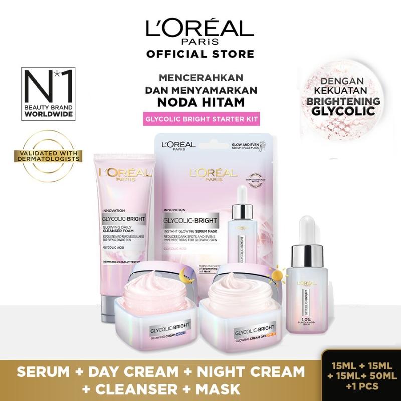 L'Oreal Paris Glycolic Acid Bright Starter Skin Care Kits