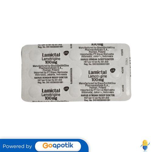 LAMICTAL 100 MG STRIP 15 TABLET