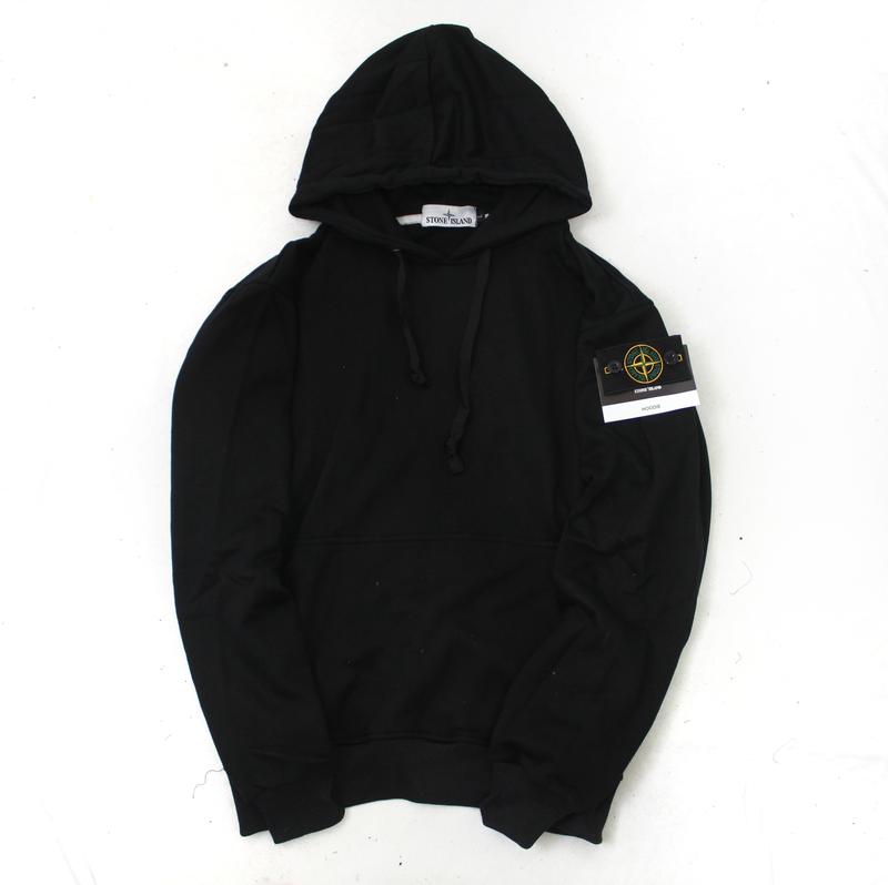 JAKET SWEATER HOODIE PRIA WANITA STONE ISLAND WARNA HITAM